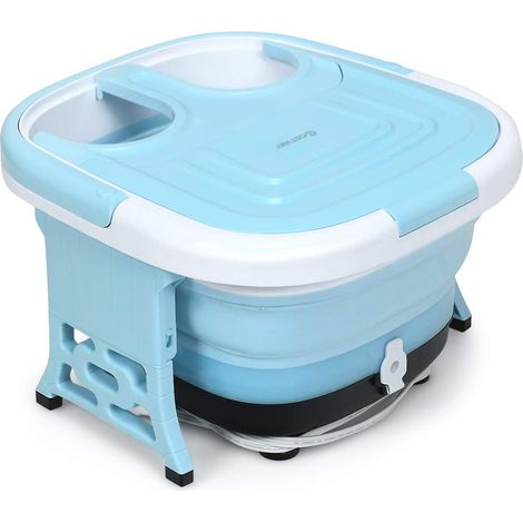 COSTWAY Masajeador de Baños para Pies Masajeador Eléctrico Masaje de Pies con Temporizador de 10-60 min / 36-48 ℃ / 500W Azul (1/5)