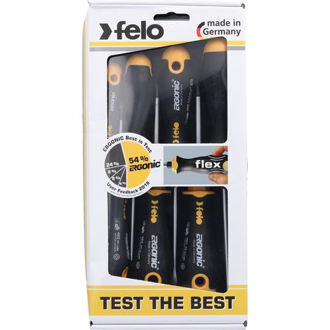 ERGONIC 7-teiliges Schraubendreher-Set. SL/PZ/PH Felo 40097118 (1/5)