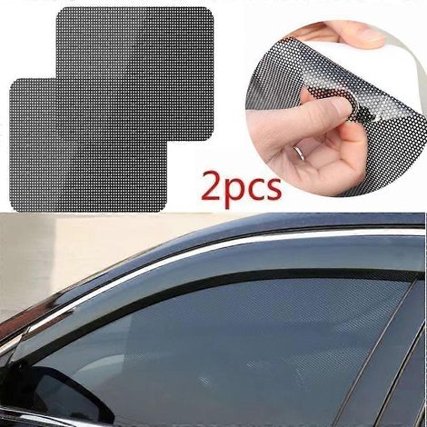 Lot de 2 pare-soleil universels en PVC pour vitres de voiture, adhésif électrostatique, film solaire pour toit ouvrant, protection UV, accessoires 38 cm x 42 cm (1/5)