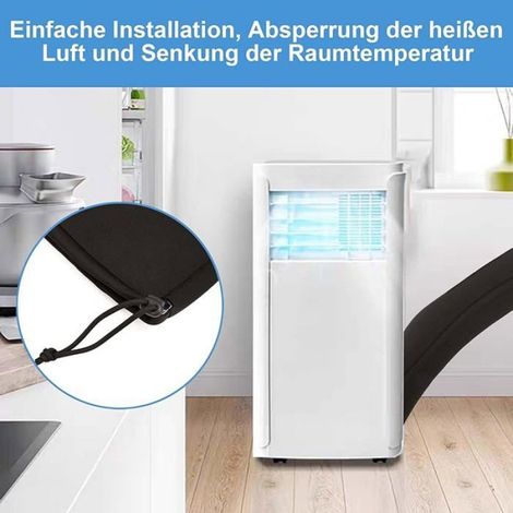 1 Housse de tuyau, Isolant flexible, Réglable noir, Pour climatiseur portable, Diamètre 5-6 pouces (1/5)