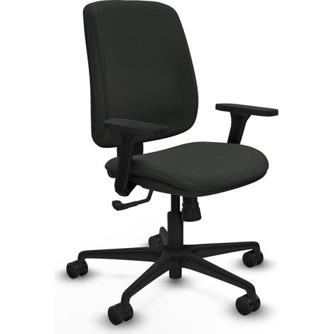Chaise piqueras y crespo Alares noir dossier réglable accoudoirs 3D (1/2)