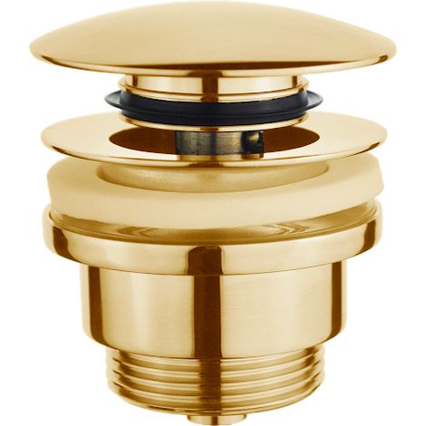 Universeller Klick-Klack-Waschtischverschluss 5/4", goldfarben (1/2)