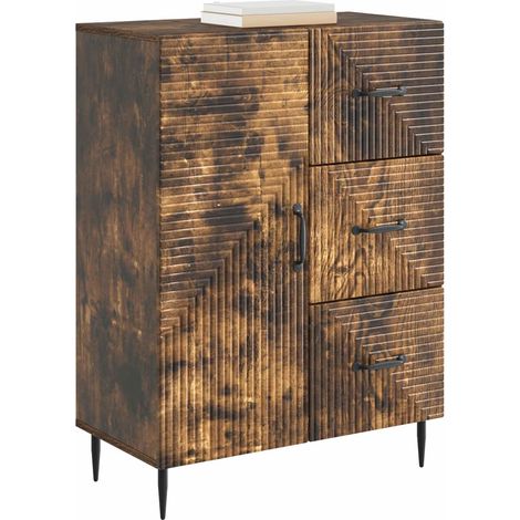 Sideboard/Anrichte/Buffet Geräucherte Eiche 66 x 34,5 x 89,5 cm Holzwerkstoff LXWW213577 (1/5)