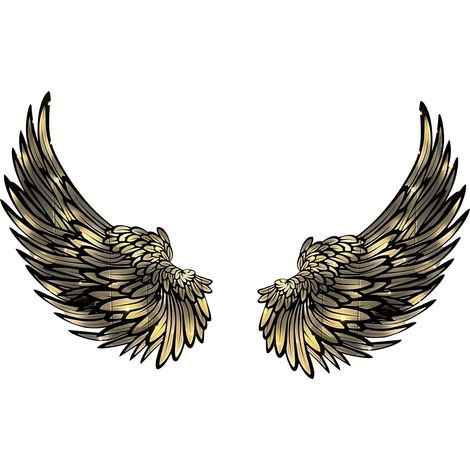 [Paire de Sculpture Murale Métallique] Paire de Murals Métalliques Wing Wall Décor avec LEDs pour Salon, Chambre, Balcon, Bureau (14 Inch, Fer, Blanc Noir) (1/5)