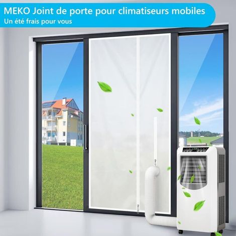 Türdichtung für mobile Klimageräte 90 x 210 cm – Wasserdichtes 210D-Polyester – Einfache Montage ohne Bohren – Insekten- und UV-beständig (1/5)