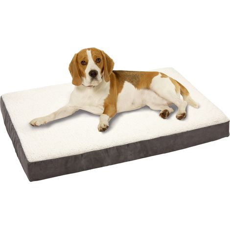 K&F Viscolastic Led, letto per cani quadrati 100 x 65 x 12 cm