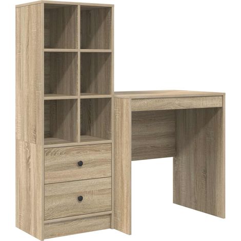 Maison Exclusive - Schreibtisch mit Schubladen mit Regal 2 pcs So