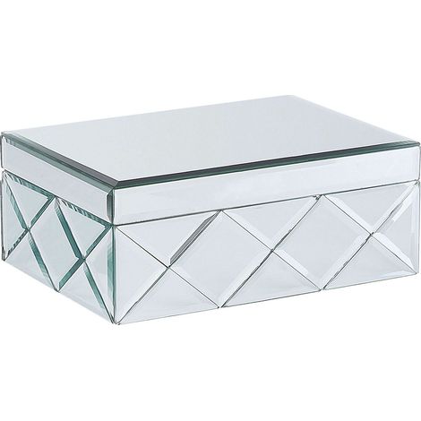 Trinket Box GORRON Glass Mirrored Silver