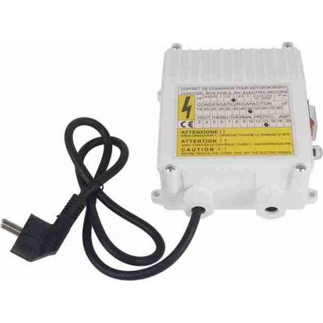 HURRISE contrleur de pompe Bote de commande de pompe Butte dans le contrleur de moto eau 0,75 KW 1HP 40UF Prise UE 1500W 220V (1/5)