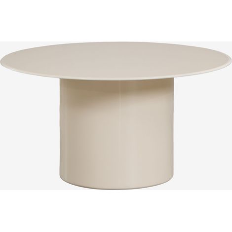 Mesa de centro redonda Ø80 cm en vidrio templado y MDF Asgri SKLUM       