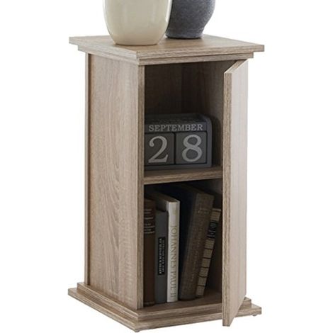 13Casa - Fireplace B2 - Mobile multiuso. Dim: 30x30x57,9 h cm. Col: Rovere. Mat: Truciolare. (1/4)