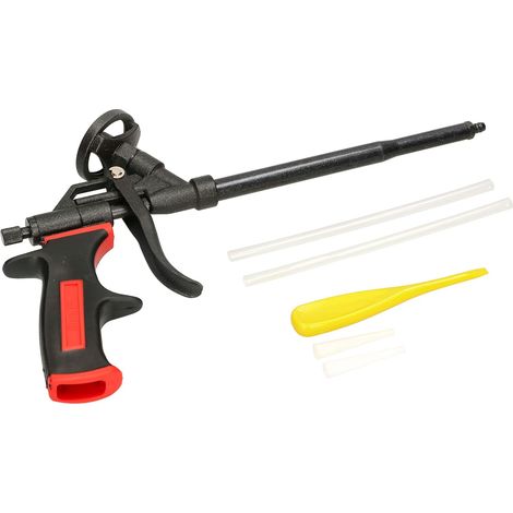 KOTARBAU Pistolet à mousse 100 % téflon avec revêtement PTFE pour mousse de construction, mousse de montage, buse antiadhésive en acier inoxydable. (1/5)