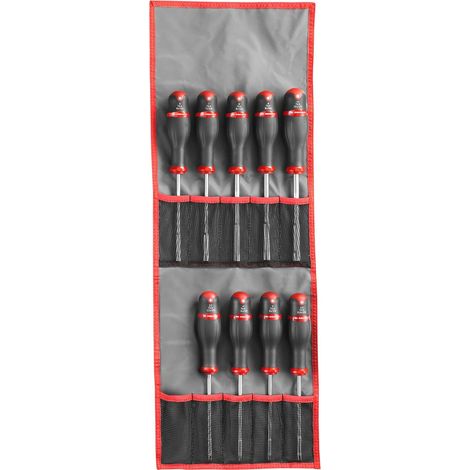 FACOM Steckschlüssel Griff, Satz, 14-tlg., in Tasche (1/2)