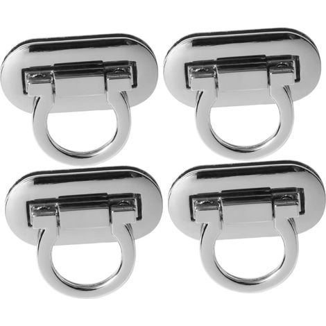 Lot de 4 cadenas pour valise serrure à mortaiser moulée sous