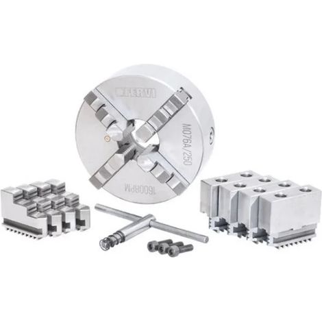 Fervi M076A/250 Mandrin de précision auto-centrant pour tour 4+4+4 mors