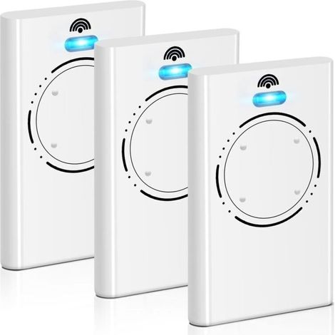 Lot de 3 télécommandes de porte de garage 868 MHz 4 canaux compatibles avec XT4 868 SLH LR, XT4 868 SLH, XT2 868 SLH LR, XT2 868 SL (1/5)