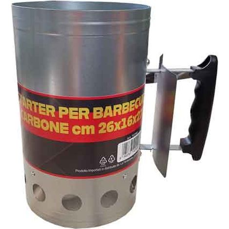 STARTER PER BARBECUE A CARBONE CARDINALE 26x16x27h cm