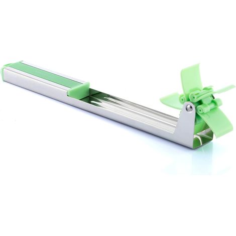2-delige Groene Rvs Watermeloncubus Recortadora, Snelle Uniforme Snijden, Mango ergonómico para Meloen y Watermeloen (1/5)