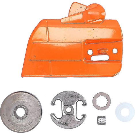 Kit de couvercle d'embrayage, pignon de chaîne compatible avec les tronçonneuses Husqvarna 353, 351, 350, 346xp et 345. (1/4)