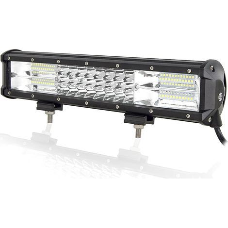 x 38 cm 216 W Dreireihige LED-Lichtleiste mit kombiniertem Abstrahlwinkel, DC 12 V-24 V, für Geländefahrzeuge (1/5)