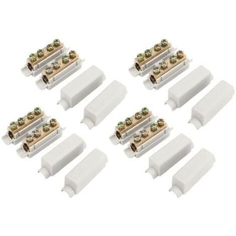 Bornier, 4pcs Splice Bornier 1000V 100A 2.5‑16mm² 2 en 2 Sorties Haute Puissance ZK 1116 Connecteur de Fil, Faible Résistance pour Câblage de Plafond, Câblage de Commutateur, Câblage de (1/5)