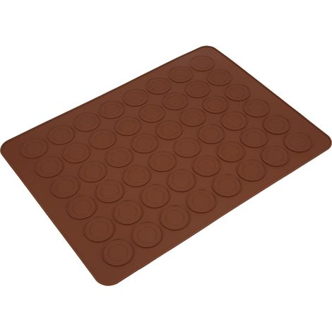Tapis de cuisson en silicone pour macarons, 48 empreintes, antiadhésif, accessoire de pâtisserie. (1/5)