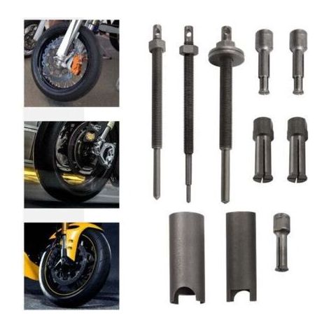 NALOOKAMIC Extracteurs de Roulements de moto 8 PIÈCES Kit d'outils De Retrait de Roulement interne 9-30mm Ensemble d'extracteur de Roulement Intérieur de Moto pour Roue de Vélo, Roulement de Machine,