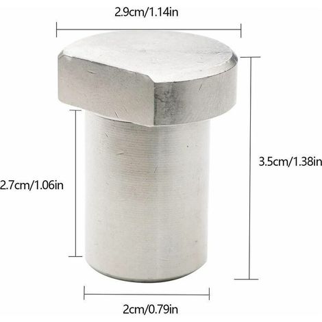 Topes de banco de trabajo de 4 piezas, bloques de espiga de acero inoxidable, accesorios fijos para mesas de carpintería. (1/4)