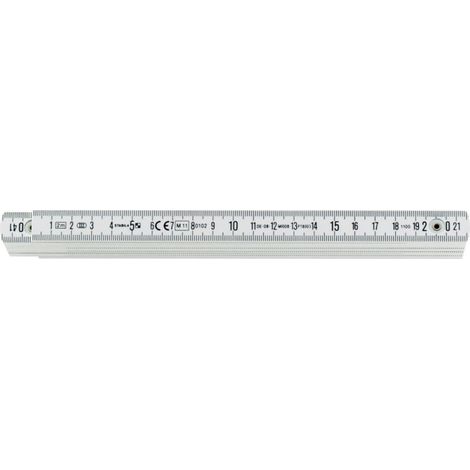 Metro plegable Madera blanco 2m/16mm SB CircumPRO (1/3)