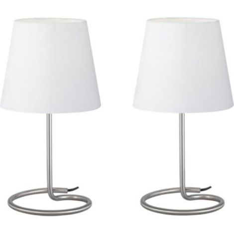 Lampe avec prise légère E14, design moderne et polyvalent, idéale pour l'éclairage de bureau et les environnements décontractés. (1/3)