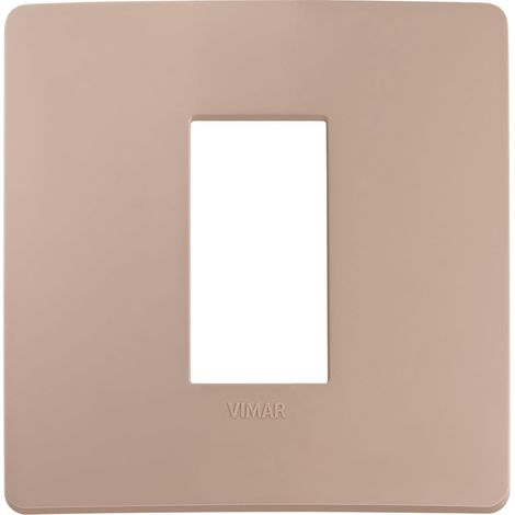 VIMAR 14641U.18 PLANA UP Placca naturalmente integrabile con Plana, 1 modulo, tecnopolimero, terracotta matt (1/4)
