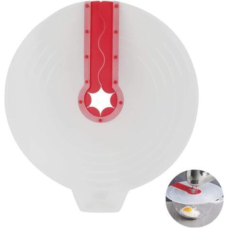 Bol mélangeur universel anti-éclaboussures en silicone avec protection anti-éclaboussures, couvercle anti-éclaboussures, empêche les éclaboussures gênantes de la pâte lors du mixage, 31 cm (1/5)