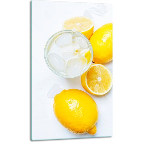 TABLERO DE MESA DE PANEL DE PLACA DE CRISTAL 30x52 LIMÓN (1/5)