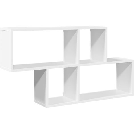 Maison Exclusive - Wandregal Weiß 100x20x53 cm Holzwerkstoff (1/5)