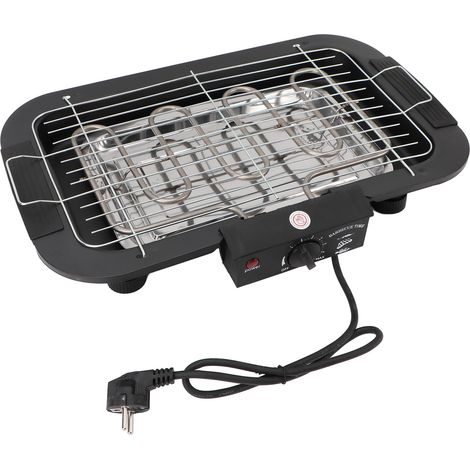 Gril électrique de table portable antiadhésif et sans fumée, idéal pour les fêtes et la famille. (1/5)