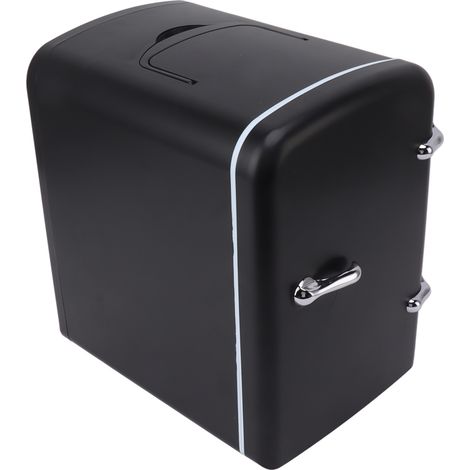 Mini-Kühlschrank, 36 W, 4 l Fassungsvermögen, für 6 Dosen, tragbarer Reisekühlschrank fürs Auto, kühlt und wärmt, leise, mit 12-V-Kfz-Adapter für Hautpflegeprodukte und Snacks, 100–240 V Wechselstrom, (1/5)
