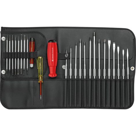 Juego de 25 cuchillas intercambiables en estuche enrollable PB Swiss Tools