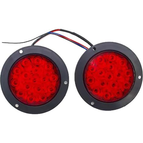 2PCS 12V 24V 16 LED CONDITEUR Round Lignes Court Signal Lampe de (1/5)