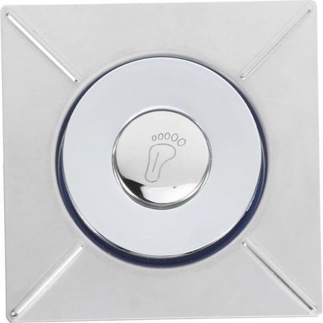 Bouchon Anti-Odeur pour Évier, Bouchon de Tuyau de Vidange de Machine à Laver en Acier Inoxydable avec Filtre et Noyau en Cuivre, Couleur Argentée
