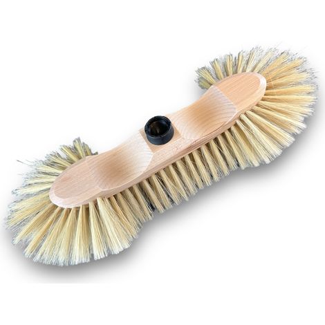 Balais ménage demi-tête Garnissage soie blanche 65 mm Sans manche - A l'unité - Sans manche (1/5)