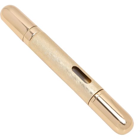 10 ml runde, nachfüllbare Glasparfümflasche mit goldener Pumpe (1/5)
