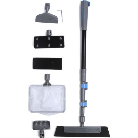5-in-1 Aquarium-Reinigungsset – Langer Griff – Bürste, Glasschaber – 1 Komplettset