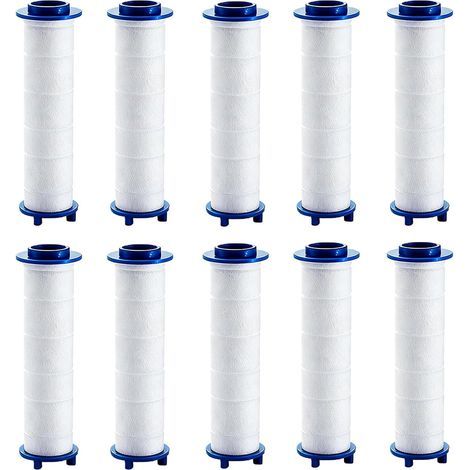 10 Stück 9,5 x 2 cm Anti-Kalk-Filter für Duschköpfe, austauschbare Filterkartuschen, universelles Duschkopf-Filtersystem (1/5)