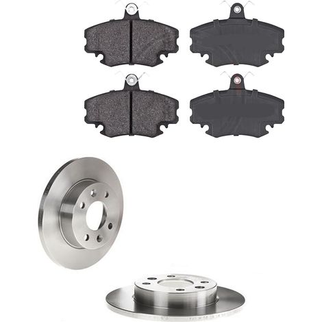 KIT FRENI ANTERIORI compatibile con RENAULT TWINGO II CN0) - DISCHI + PASTIGLIE OEM: P 68 008 / 15112 , 16150 , 17619 /SOSTITUZIONE DIRETTA/BASSA POLVERE/SILENZIOSO (1/5)