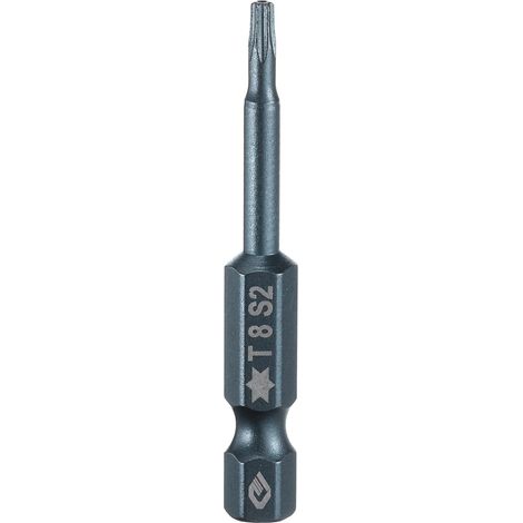 Embout de Tournevis Torx Magnétique, T8 1/4" Hex Tige Longueur 50mm Embout de Vissage Long Hexagonal en Acier S2 avec Trou pour Retirer les Vis de Fixation Outils (1/5)