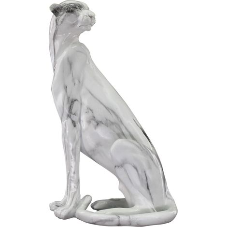 Signes Grimalt Figure de chiffre de léopard Figure Leopard Animal blanc 17x24x40cm 27405