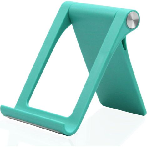 Support Téléphone Vert Pliable 360° Réglable pour Bureau, Compatible iPhone 13 Mini Pro Max 12 11 Pro X XS XR 8 7, Samsung Galaxy S21 Ultra S20 S9 S8 Note20, Xiaomi Redmi Note 10 Pro, Écrans 4-9 Pouce (1/5)