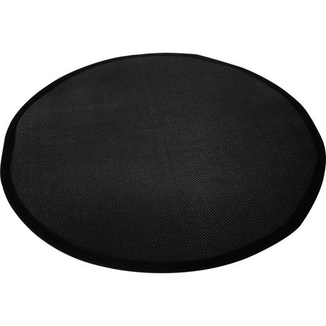 Filiyano-Tapis de cheminée - Rond 99 cm - Noir (1/4)