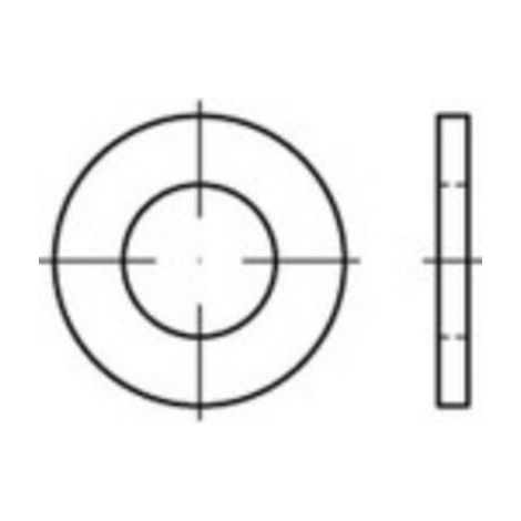 RONDELLE TOOLCRAFT 147810 Ø INTÉRIEUR: 4.3 MM ISO 7089 ACIER ÉTAMÉ PAR GALVANISATION 200 PC(S) (1/2)