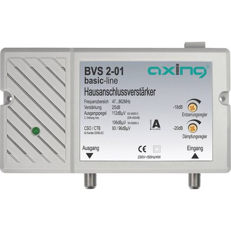 Amplificateur BK avec connexions F 30 dB Axing BVS 2 -01 (1/3)